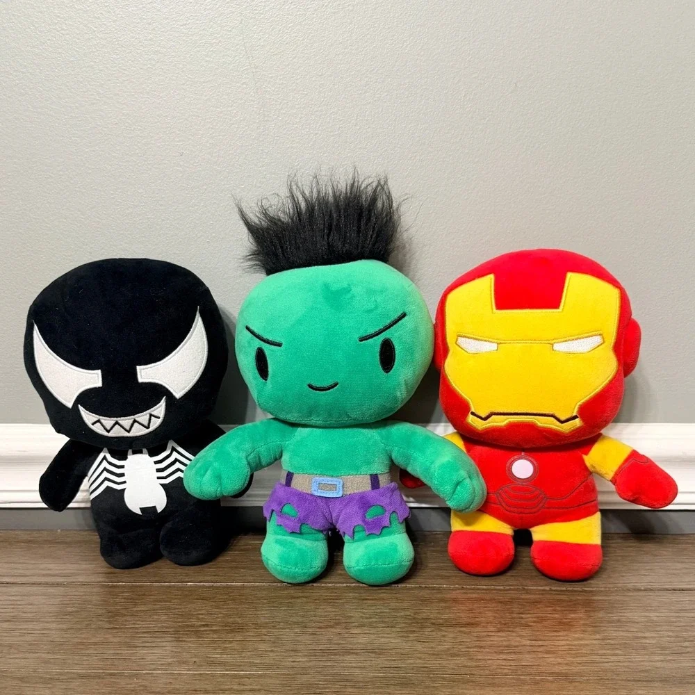 Marvel Avengers Plush Lot‎ Hulk Iron Man Venom Universal Studios Stuffed Toy